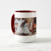  Halloween meisje met kaars Mok (Voorkant links)