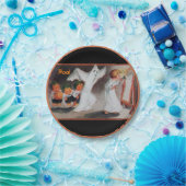  Halloween Meisje met Kaarsenpapier Borden Papieren Bordje (Feest)