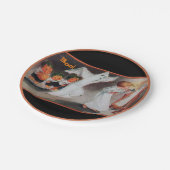  Halloween Meisje met Kaarsenpapier Borden Papieren Bordje (Gekanteld)