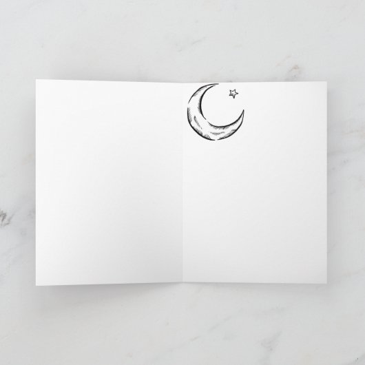  - Halloween Meisje met Masker Kaart (Binnen)