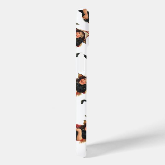  halloween, meisje met zwarte kat Case-Mate iPhone case (Achterkant / Rechts)