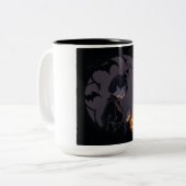 Halloween meisje tweekleurige koffiemok (Voorkant links)