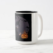 Halloween meisje tweekleurige koffiemok (Voorkant rechts)