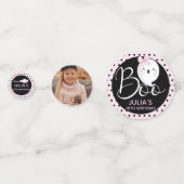 Halloween Meisje Verjaardag Custom Foto Confetti (Achterkanten)