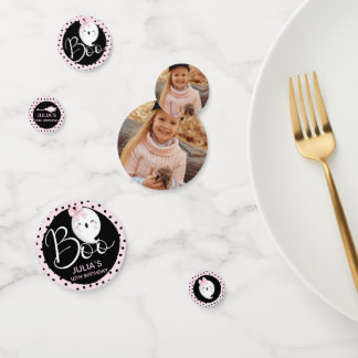 Halloween Meisje Verjaardag Custom Foto Confetti