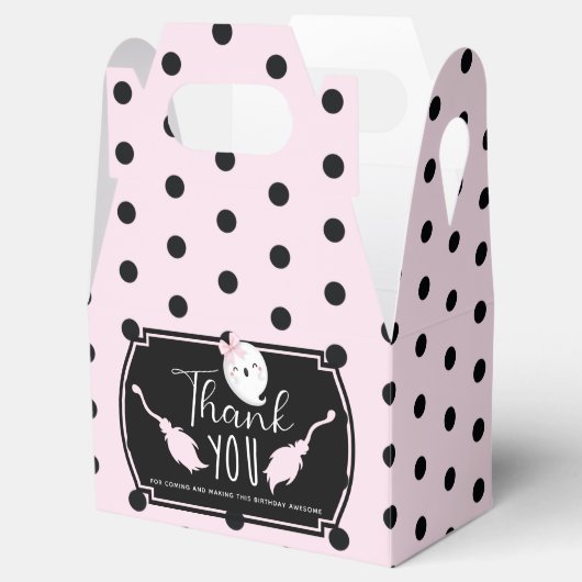 Halloween Meisje Verjaardag Dank u Custom Bedankdoosjes (Geopend)