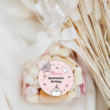 Halloween Meisje Verjaardag Roze Leuke Ghost