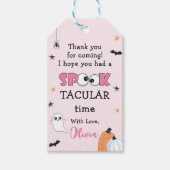 Halloween Meisje Verjaardag Spooky Leuke Ghost Cadeaulabel (Voorkant)