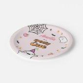 Halloween Meisje Verjaardag Spooky One Papieren Bordje (Gekanteld)