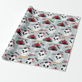 Halloween Meisje Verjaardagstaart Naam Leeftijd Cadeaupapier (Uitgerold)