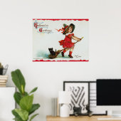  halloween-meisjes in de zaal poster (Thuiskantoor)