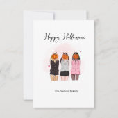 Halloween meisjes kaart (Voorkant)