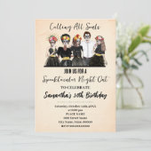 Halloween Meisjes Nacht Uit Dag Van De Doden Verja Kaart (Staand voorkant)