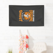 Halloween Mensen Kostuum Spook Skelet Grafisch Spandoek (Insitu)