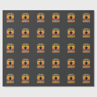 Halloween Mensen Kostuum Spook Vintage Cadeaupapier