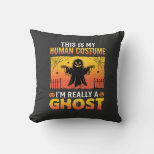 Halloween Mensen Kostuum Spook Vintage Kussen