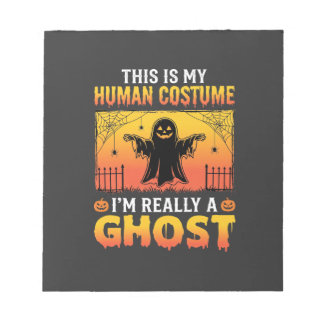 Halloween Mensen Kostuum Spook Vintage Notitieblok