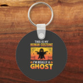 Halloween Mensen Kostuum Spook Vintage Sleutelhanger (Voorkant)
