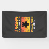 Halloween Mensen Kostuum Spook Vintage Spandoek (Horizontaal)