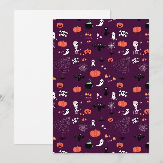Halloween Menu (Voorkant / Achterkant)