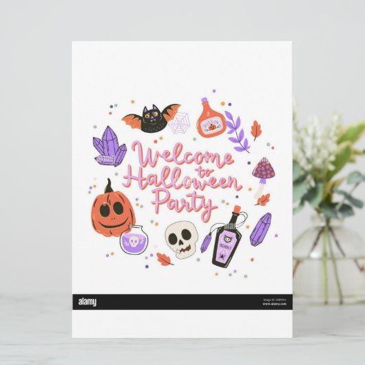 Halloween menus menu (Staand voorkant)