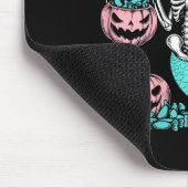 Halloween Mermaid Funny Skeleton Muismat (Hoek)