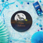 Halloween mermaid heks in moonlight papieren borde papieren bordje (Feest)