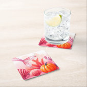 Halloween Mermaid Pink  Kartonnen Onderzetters (Insitu)