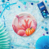 Halloween Mermaid Pink  Papieren Bordje (Feest)