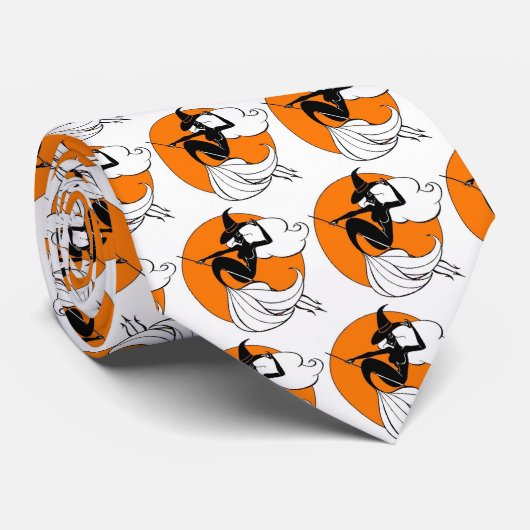 Halloween Mermaid Stropdas (Opgerold)