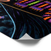 Halloween Mermaid Witch Mercats Ghosts Pumpkins Poster (Hoek)