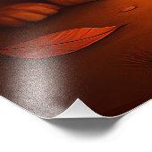 Halloween met Cat Oranje digitale kunst Foto Afdruk (Hoek)