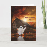 Halloween met grappige geesten wijn