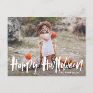 Halloween met handschrift   Foto Halloween Briefkaart
