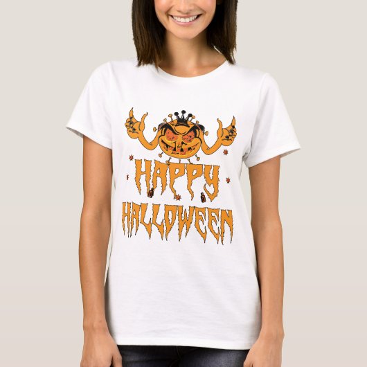 Halloween met het Corona-virus  T-shirt (Voorkant)