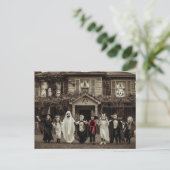 Halloween met kinderen in kostuums Briefkaart (Staand voorkant)