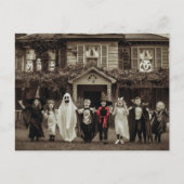 Halloween met kinderen in kostuums Briefkaart (Voorkant)