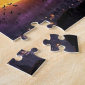 Halloween met Maan en Heks Legpuzzel (Zijkant)