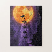 Halloween met Maan en Heks Legpuzzel (Verticaal)