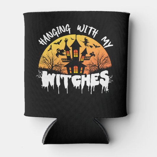 Halloween met mijn heks blikjeskoeler (Voorkant)
