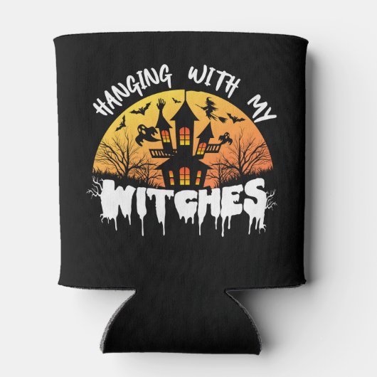 Halloween met mijn heks blikjeskoeler (Achterkant)