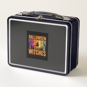 Halloween Met Mijn Heksen Retro Zonsondergang