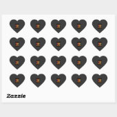 Halloween Met Mijn Heksen Retro Zonsondergang Hart Sticker (Vel)