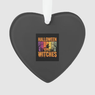 Halloween Met Mijn Heksen Retro Zonsondergang Ornament