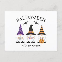 Halloween met mijn Paarse Sinaasappel van Gnomen Briefkaart