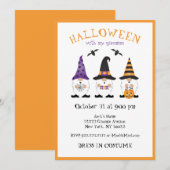 Halloween met mijn Paarse Sinaasappel van Gnomen Kaart (Voorkant / Achterkant)