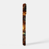 Halloween met pompoen, drank en schedels iPhone 15 case (Rechterkant)