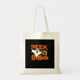 Halloween met pompoenen Peekaboo Tote Bag