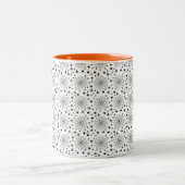 Halloween met spinnen tweekleurige koffiemok (Center)