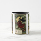 Halloween met twee Design met een schopende heks Mok (Midden)